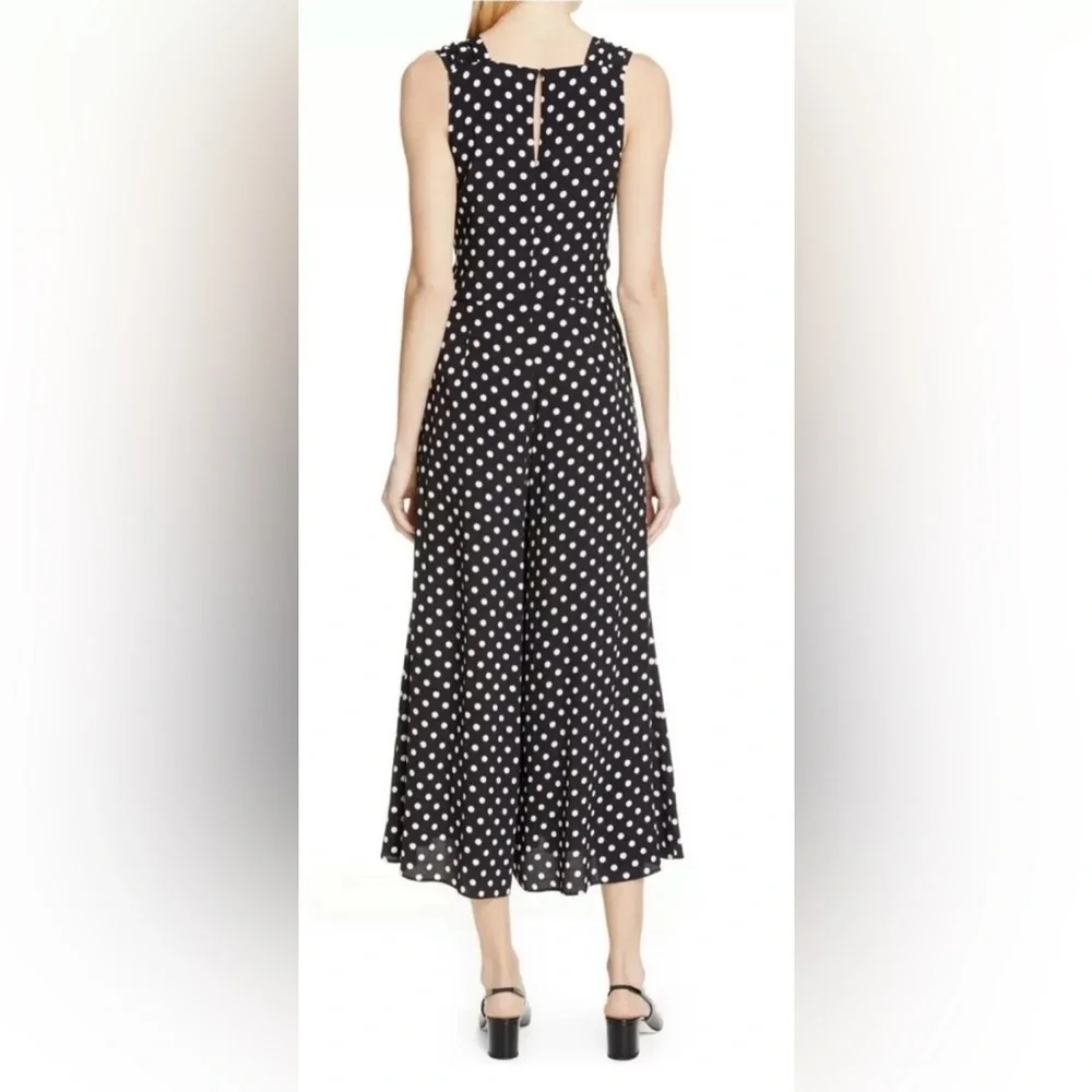NWT Kate Spade Lia Polka Dot Tie Waist Wide Leg Jumpsuit